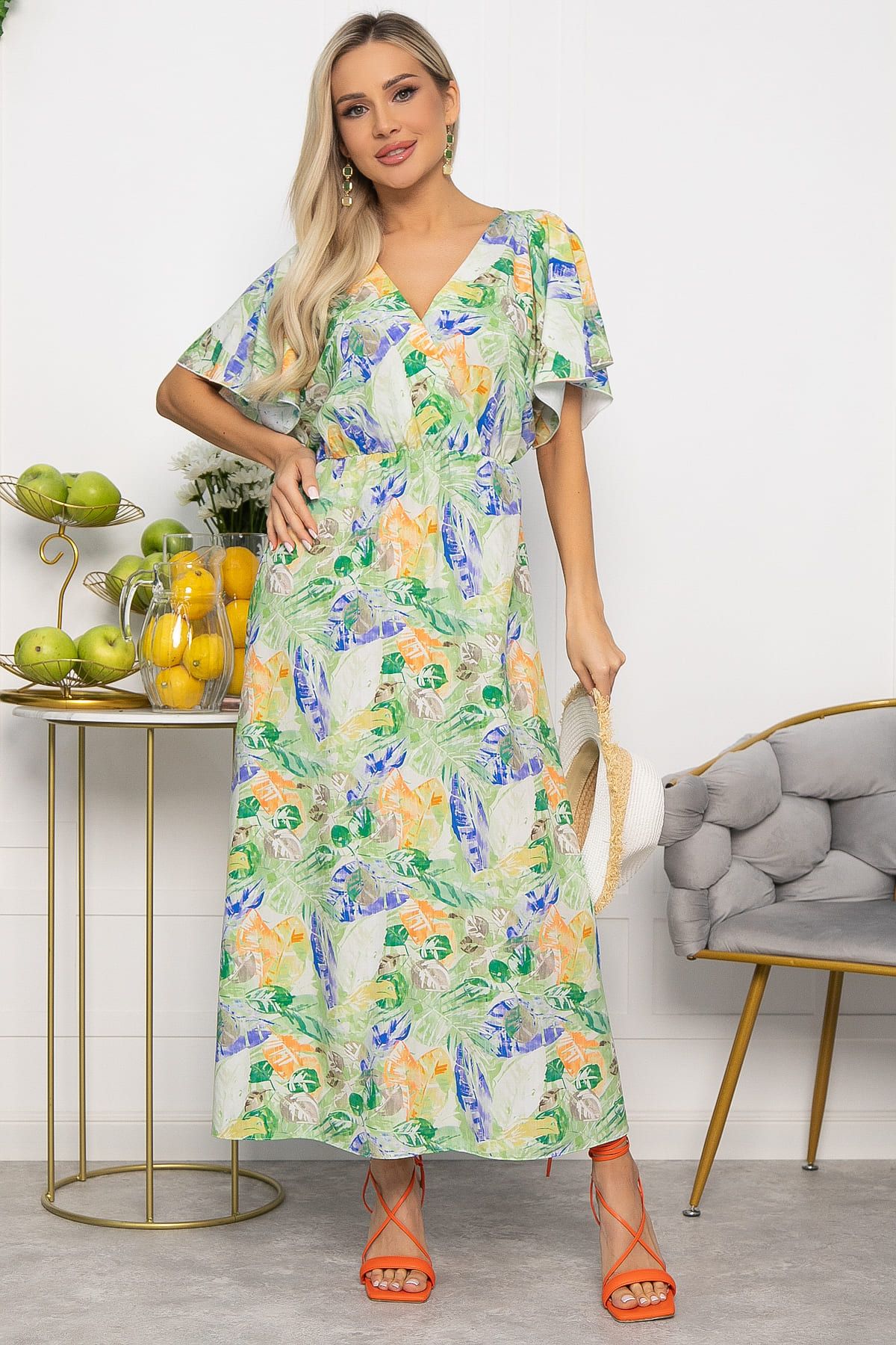 Платье Летнее настроение (зеленое) П15467-7М