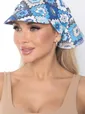 Косынка с козырьком (мозаика/голубая) КК46