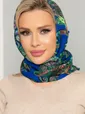 Косынка с подворотом Индия (зеленая) КП27-23М