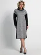 Платье Жанетта (черно-серое) П15128-18М