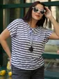 Блуза Авитта (синяя) Б15969-20М