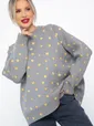 Свитер оверсайз Анита (серый) Б14759-1М
