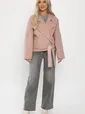 Пальто укороченное Хайт  (пудра) Б14315-7М