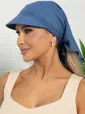 Косынка с козырьком (синяя) КК71-23М