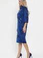 Платье трикотажное Конфетти (синее) П14294-18М