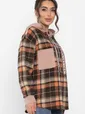 Рубашка Больше чем стиль НЬЮ (коричневая)  Б13907-50М