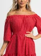 Платье с поясом Дафна (красное) П15524-8М