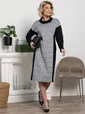 Платье Жанетта (черно-серое) П15128-18М