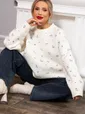 Свитер оверсайз Анита (белый) Б14761-1М