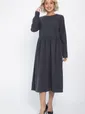 Платье из вельвета Андреа (графит) П14801-25М