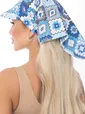 Косынка с козырьком (мозаика/голубая) КК46