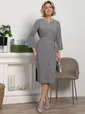 Платье Клодин (серое) П15178-4М