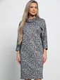 Платье Граффити (черно-белое) П15107-19М