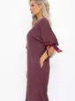 Платье трикотажное Кайла (бордовое) П14782-10М
