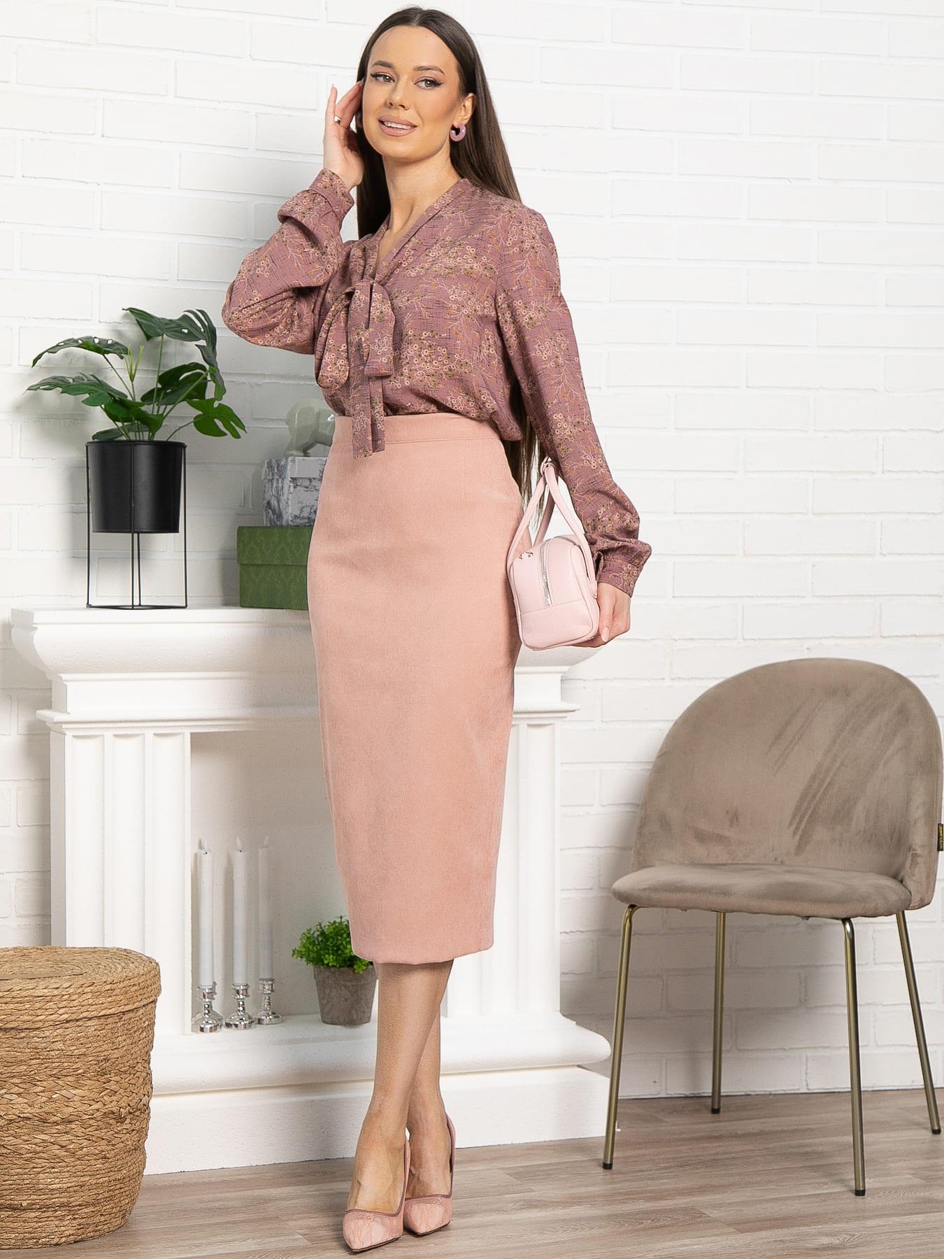 Юбка вельветовая Ялта (розовая) Ю15206-10М