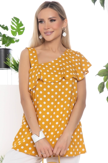 Топ Кокетка (горчица) Б10230 Топ Кокетка (горчица) Б10230