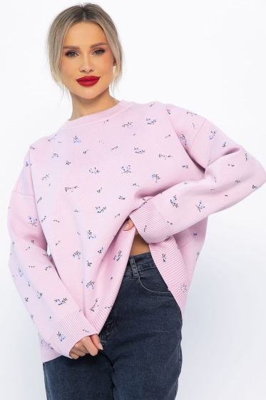 Свитер оверсайз Анита (сиреневый) Б14760-1М
