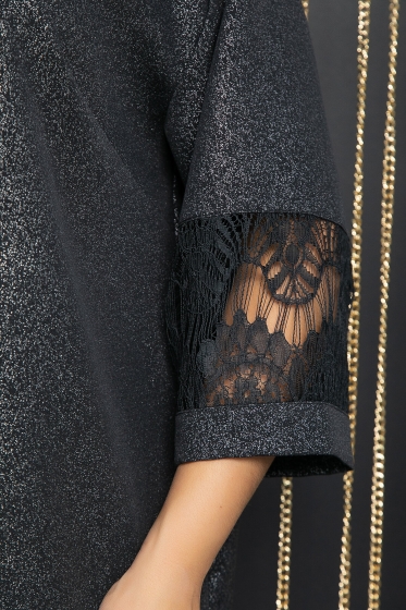 Платье Камея (черное) П12001