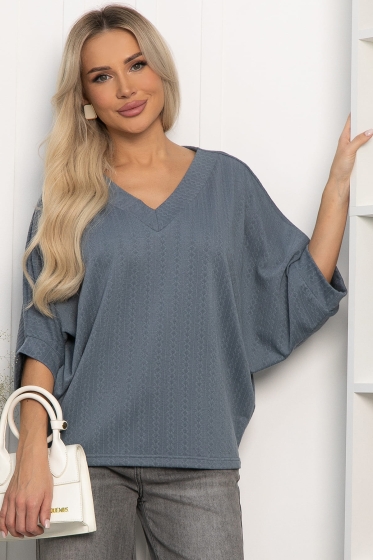 Джемпер трикотажный Джорджина (джинс) Б14247-12М