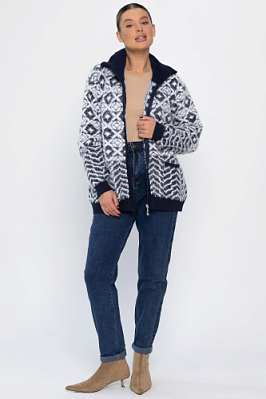 Свитер на молнии Сканди НЬЮ (синий) Б14402-20М