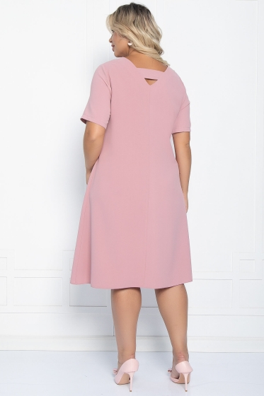 Платье Ронда (пыльная роза) П11107