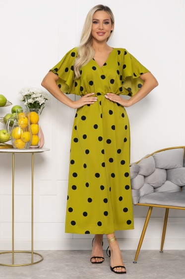 Платье Летнее настроение (зеленое яблоко) П13729-7М