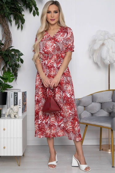 Платье Ирени (красное) П10298