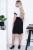 Платье "Неотразимая" (блэк/вайт) П7164 Платье "Неотразимая" (блэк/вайт) П7164