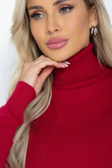 Водолазка Зимняя история (красная) Б14521-20М