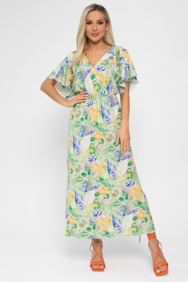 Платье Летнее настроение (зеленое) П13727-7М Платье Летнее настроение (зеленое) П13727-7М