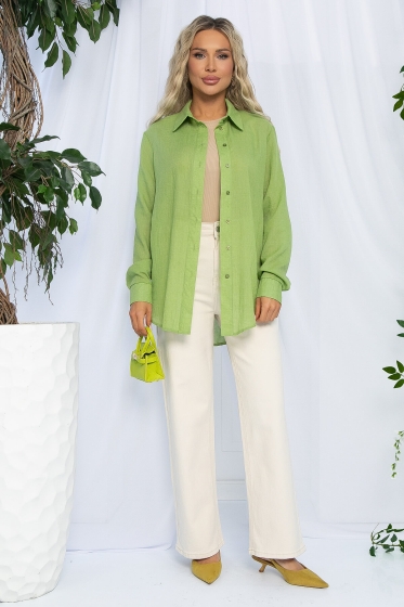 Рубашка Воздушное настроение (зеленая) Б13190-7М