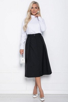 Юбка миди Всегда на отлично (черная) Ю14723-2М