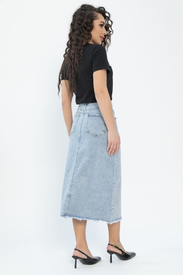 Юбка Самара (серо-голубая) Ю13576-4М